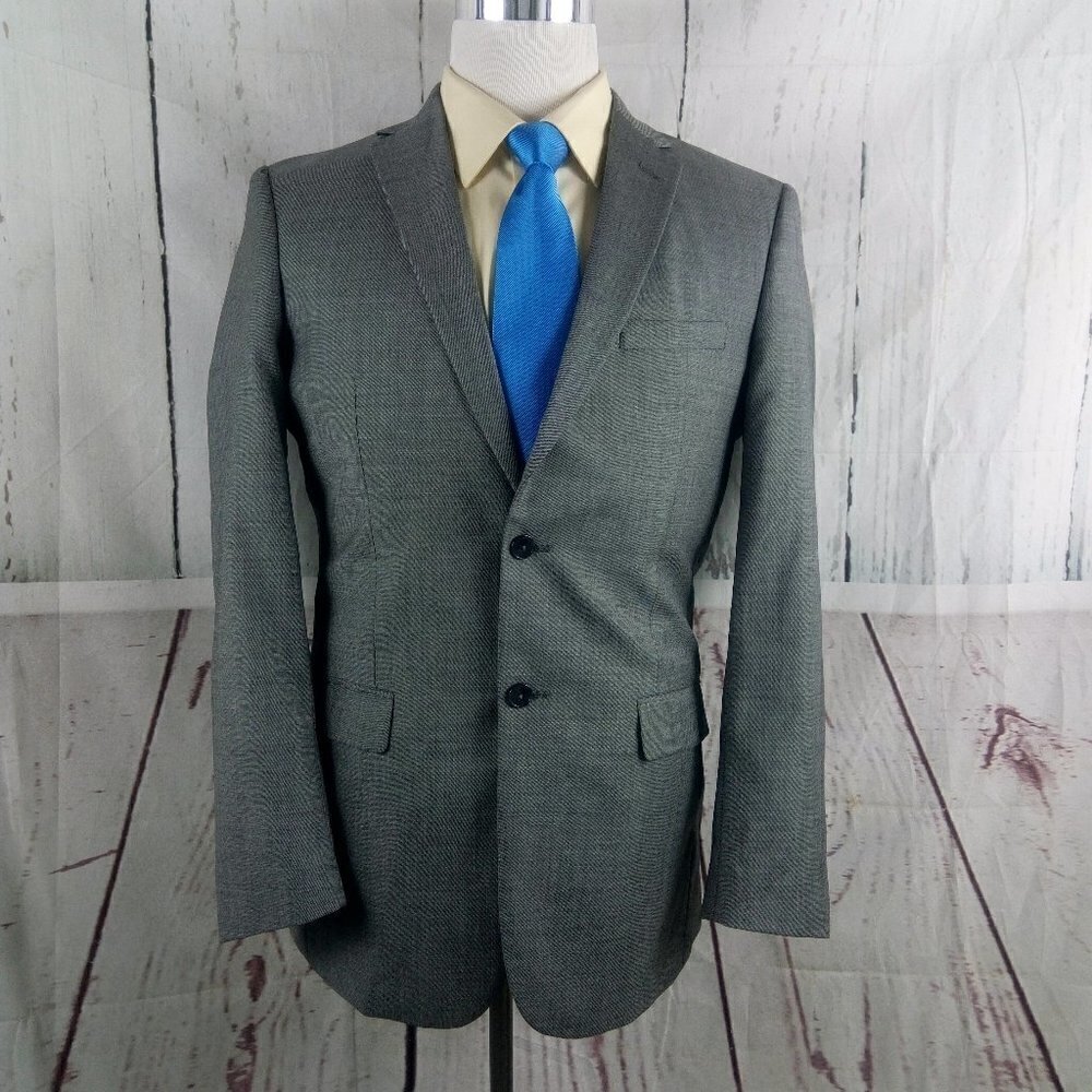 Jos A Bank Traveler's Collection 40L 2 Button Gray Suit Blazer Jacket